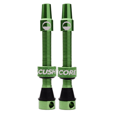CushCore Tubless Valves (Pair) Green 55mm